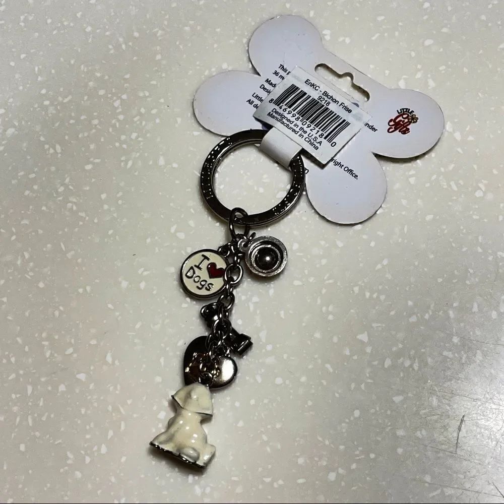 Bichon frise Keychain - Picture 3 of 6